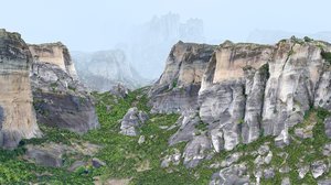 3D model mountains scan nature
