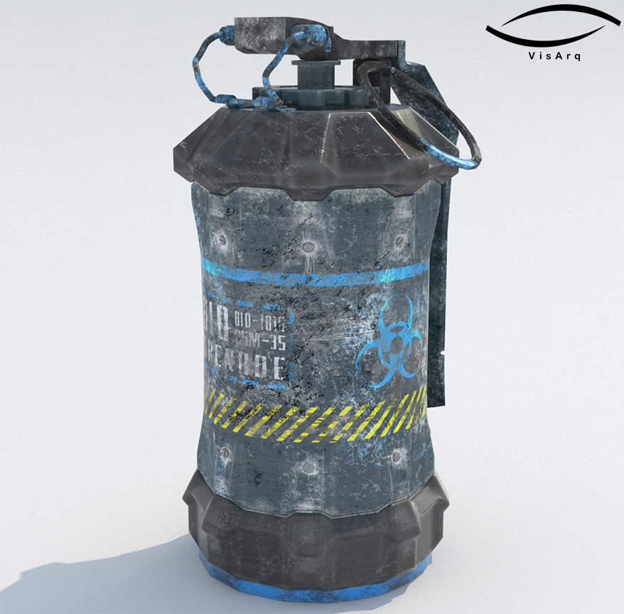 手榴弹科幻bio-101g modelo 3d3d模型