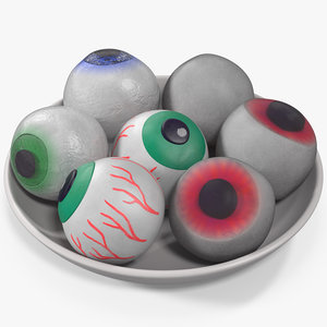 candy eyeballs 3D model