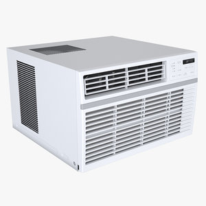 3D photoreal window air conditioner