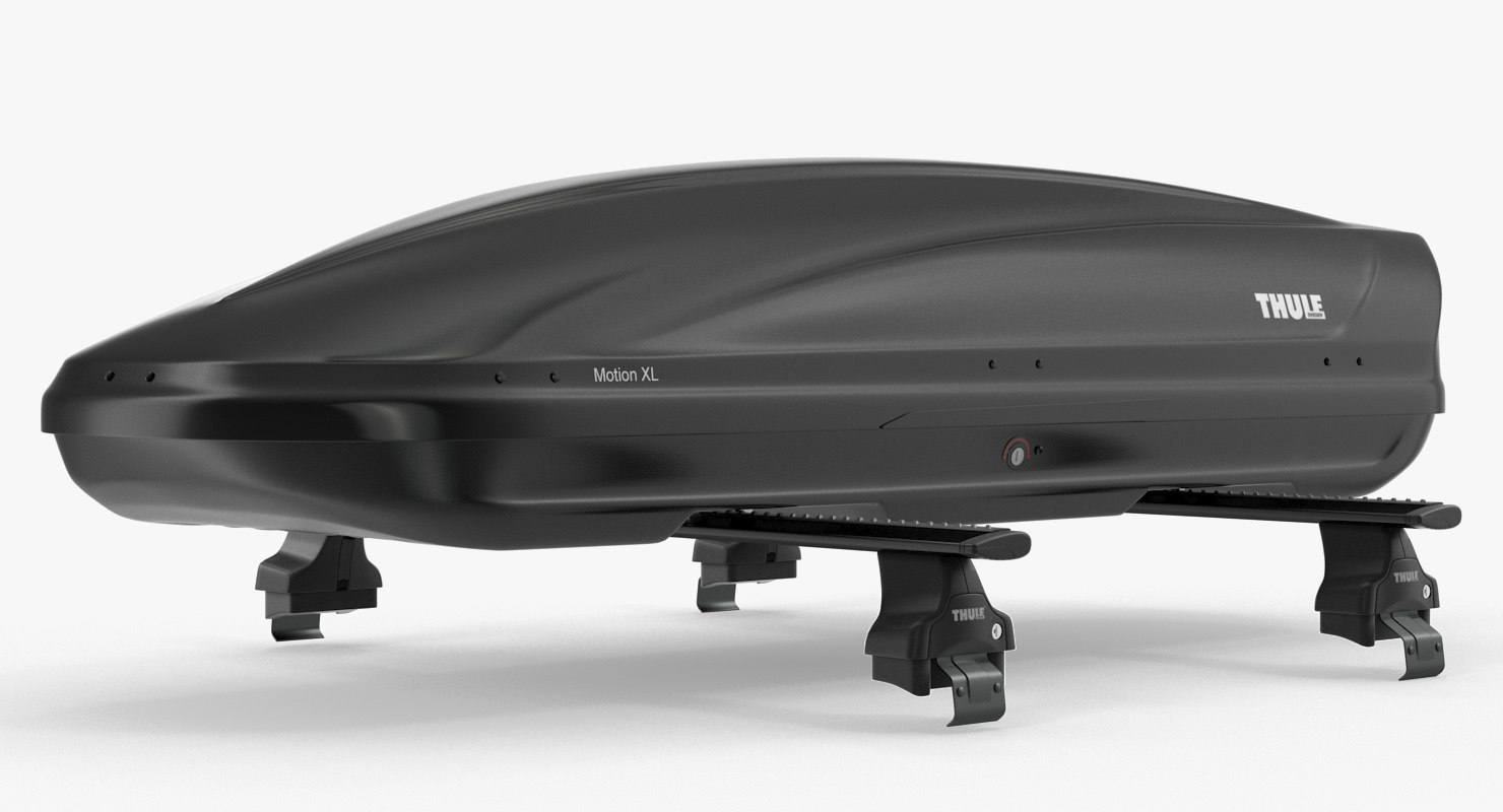 3d Thule Car Roofbox Wingbar Model Turbosquid 1317829