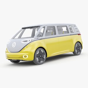 3D volkswagen d buzz simple