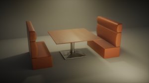 bistro table 3D model