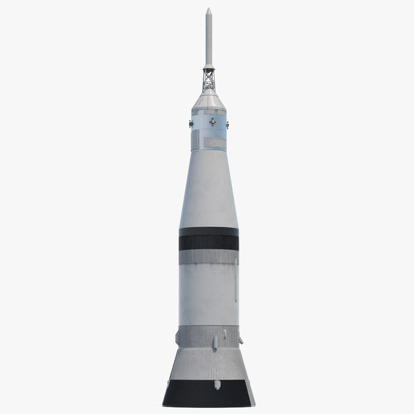 サターンvロケットの第3段階3dモデル Turbosquid