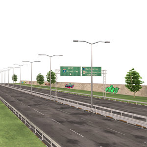highway way 3D model