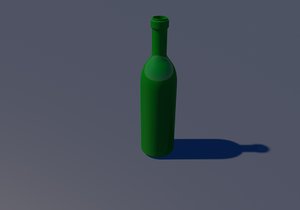 bottle bordeaux type 3D