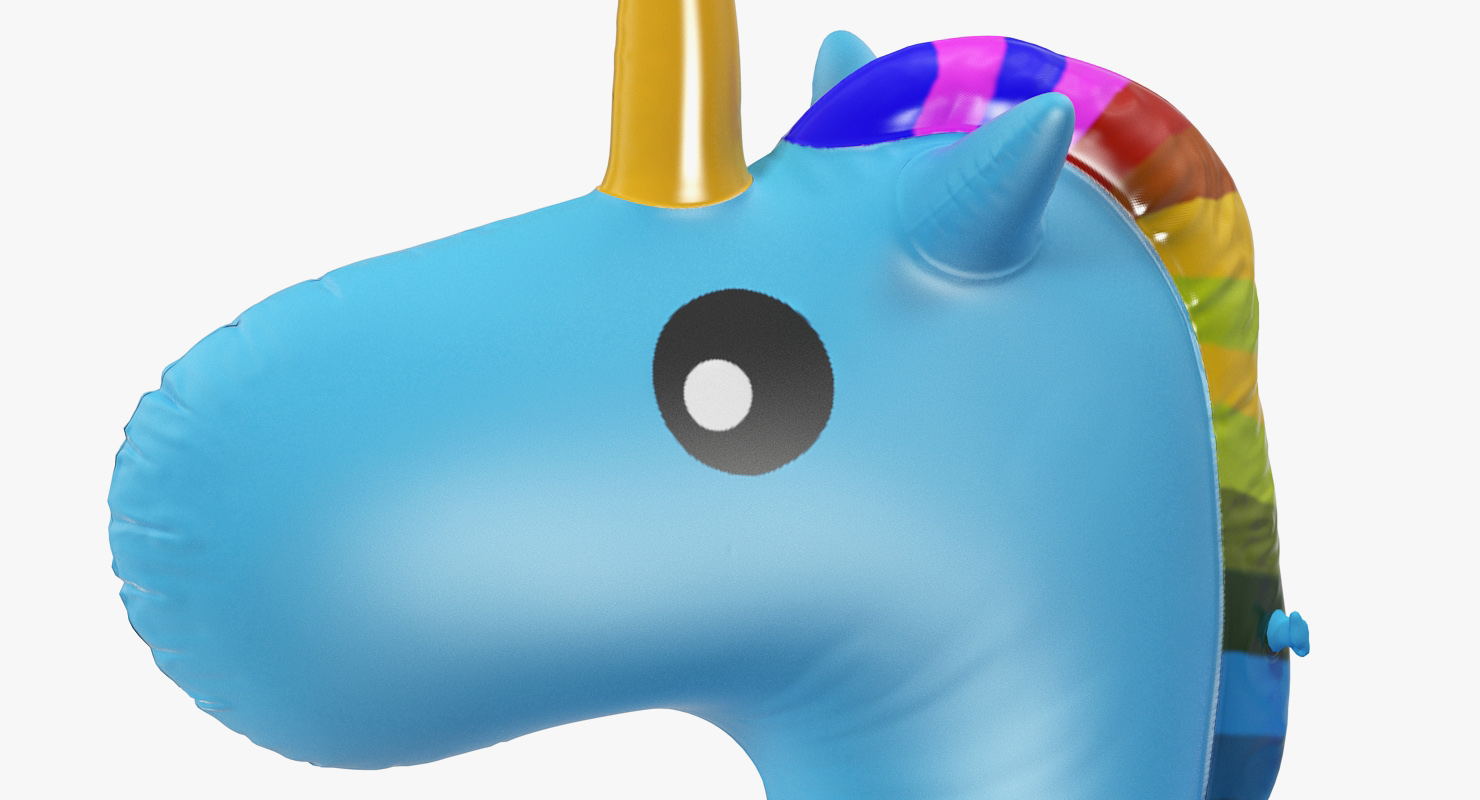 unicorn pool float 3d model