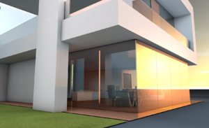 3D minimalist house