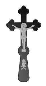 3D jesus christ cross print