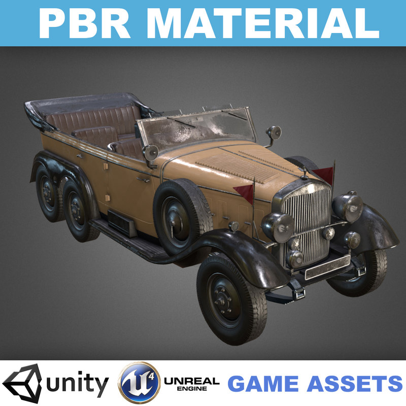 Pbr realistic mercedes-benz w31 3D - TurboSquid 1318076