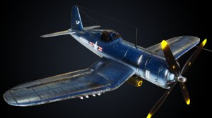 vought f4u corsair 3D model
