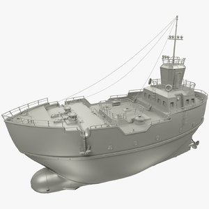 ship subdivide 3D model