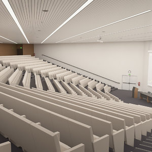 3D lecture hall model