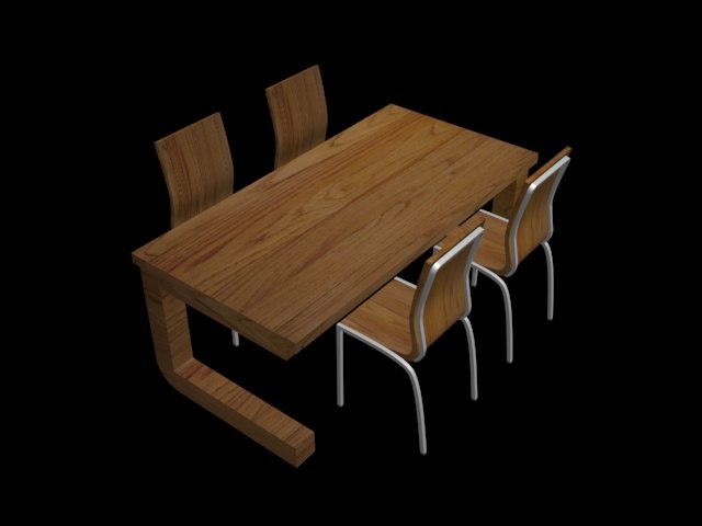 sweet home 3d dining table