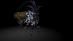 3D angle cicada insects model