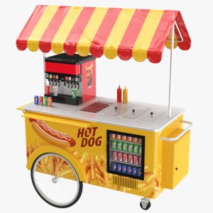food cart 3D model