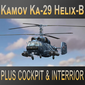 russian kamov ka-29 helix-b 3D