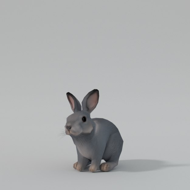rabbit 3d model blender free