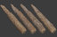 scanned logs planks sticks model