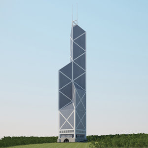 bank tower kong 3D model