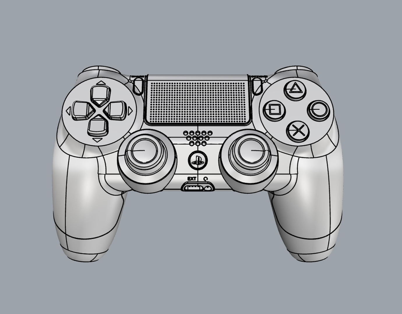 Sony PS4-Konsole und DualShock-Controller 3D-Modell - TurboSquid 1320009