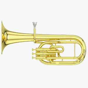 alto horn 3D model
