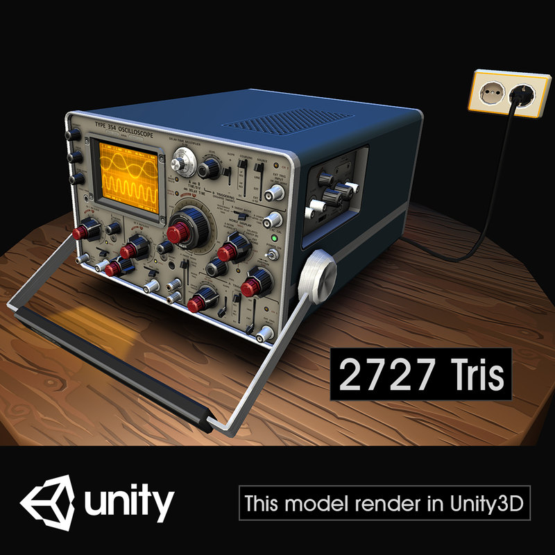 Electronic oscilloscope 4 3D TurboSquid 1320051