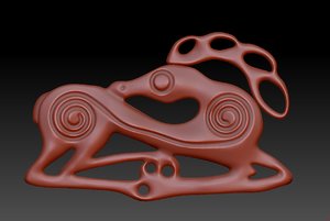 3D scythian stag model