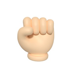 3D cartoon hand