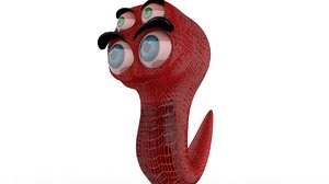 alien protozoan character 3D