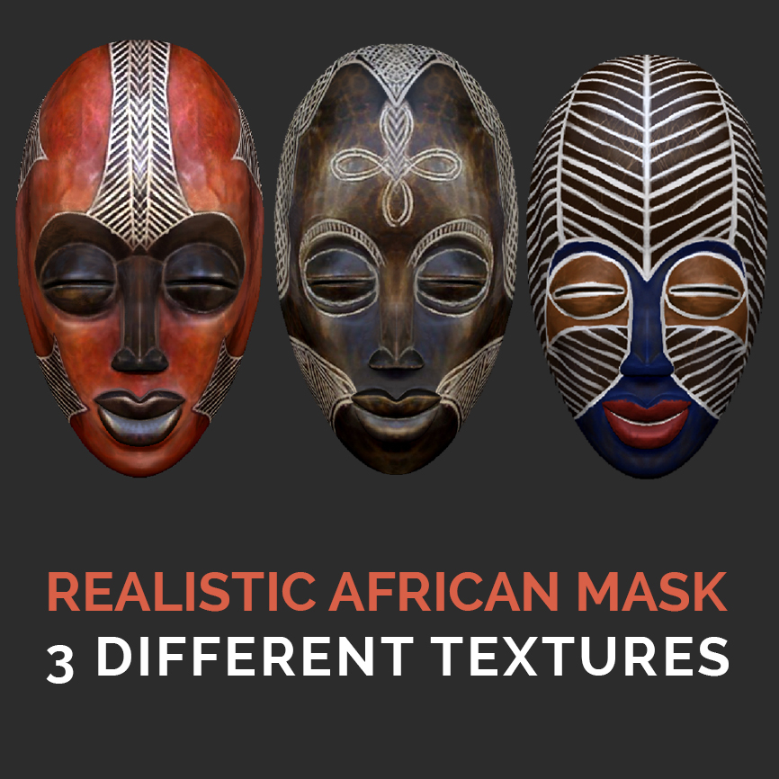 Realistic african mask 3D - TurboSquid 1320399