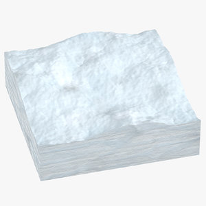 snow cross section 02 3D model