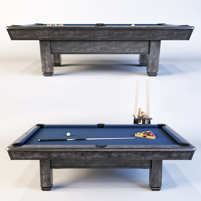 Bridgeport table brunswick billiard 3D TurboSquid 1320735