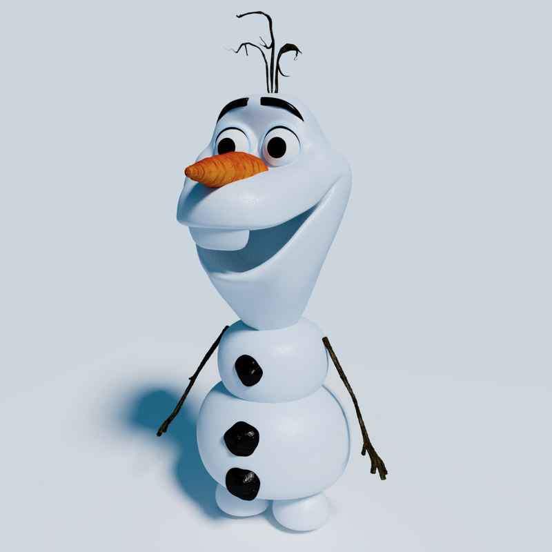 Olaf frozen 3D model TurboSquid 1320745