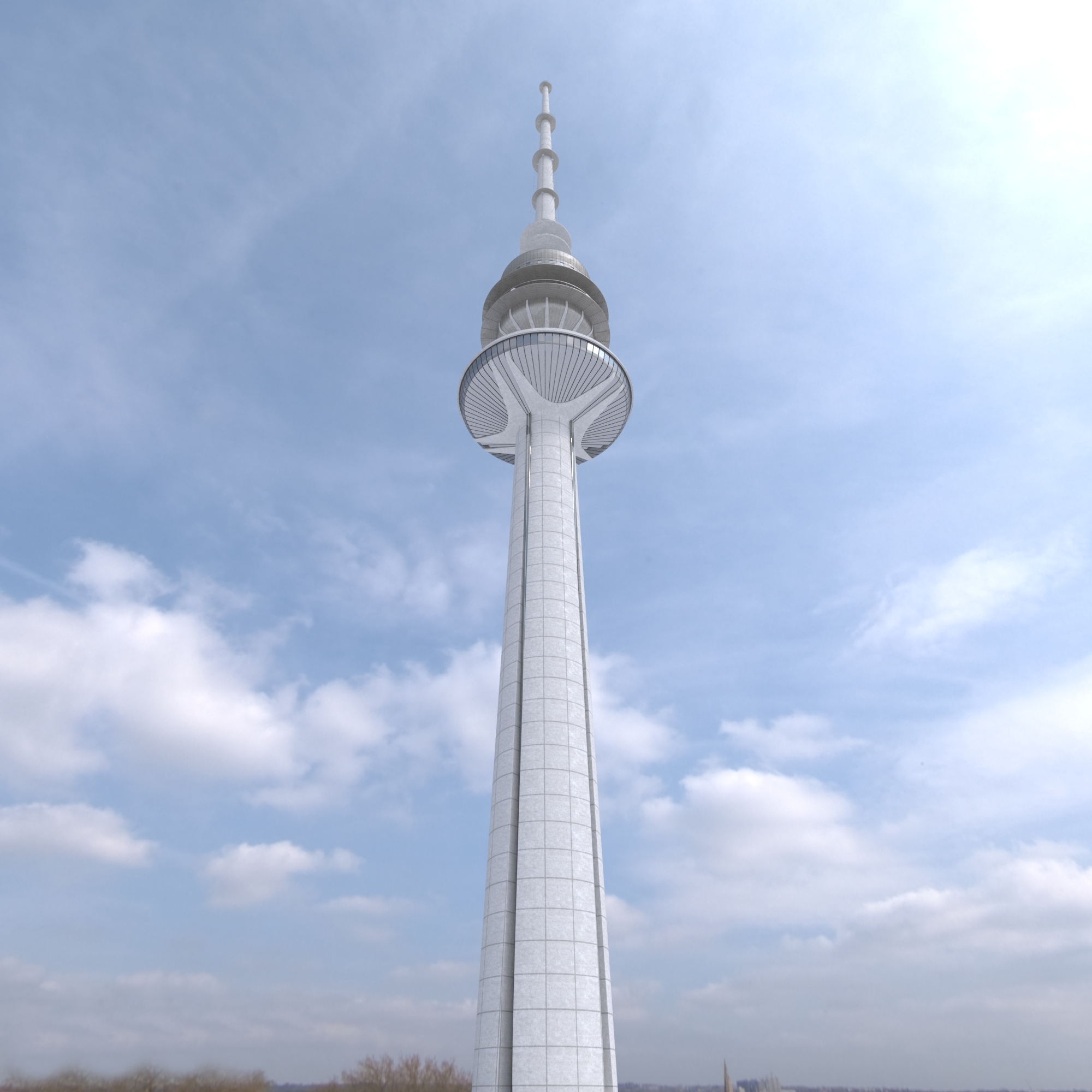 解放タワー3Dモデル TurboSquid 1320776