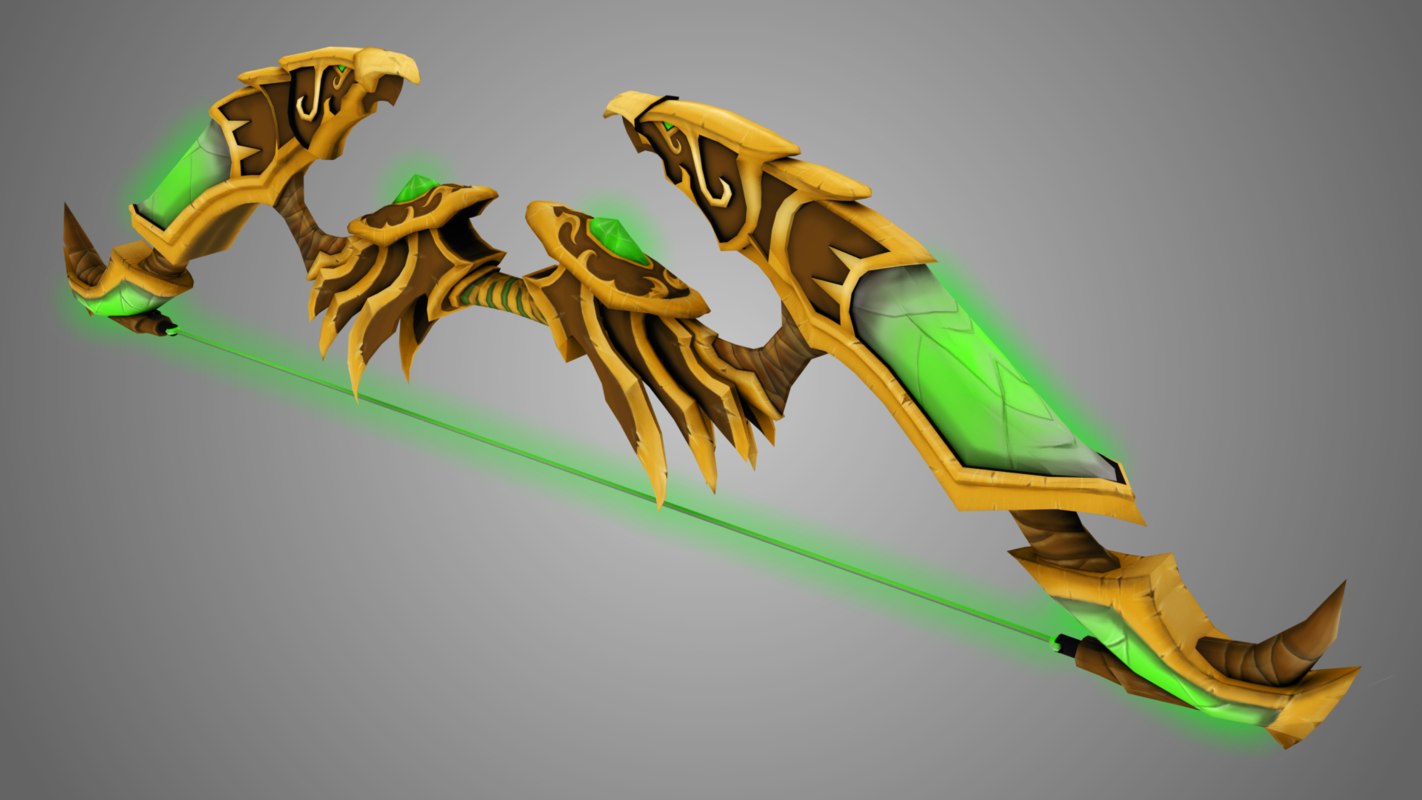 Bow warcraft model TurboSquid 1320777