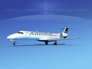 3D embraer erj erj-140 passenger air