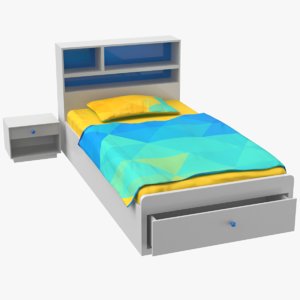 3D kid bed model