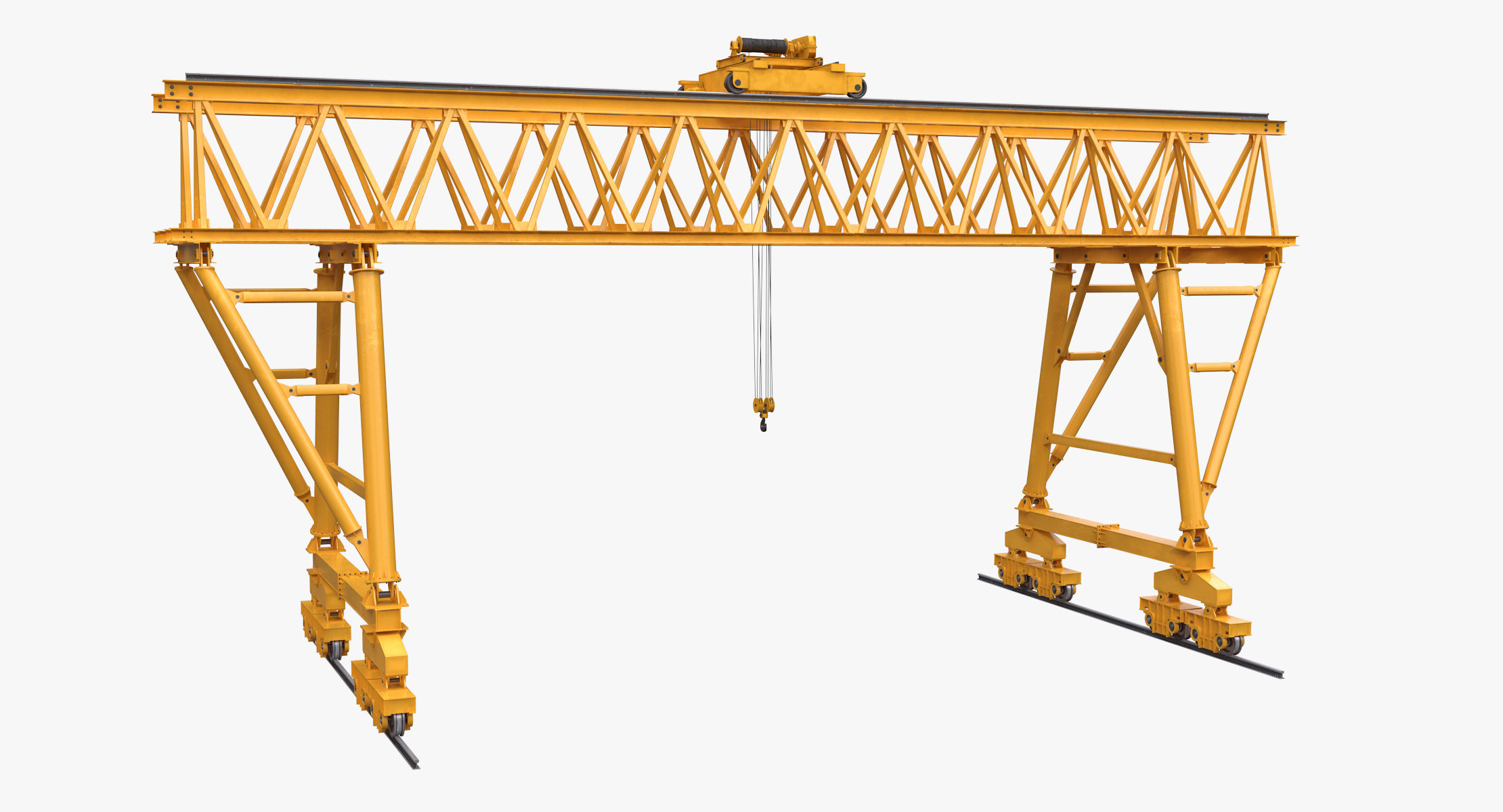 Truss gantry crane 3D model TurboSquid 1321198