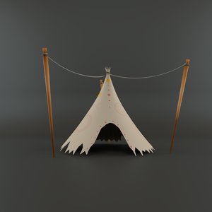 cartoon tent model