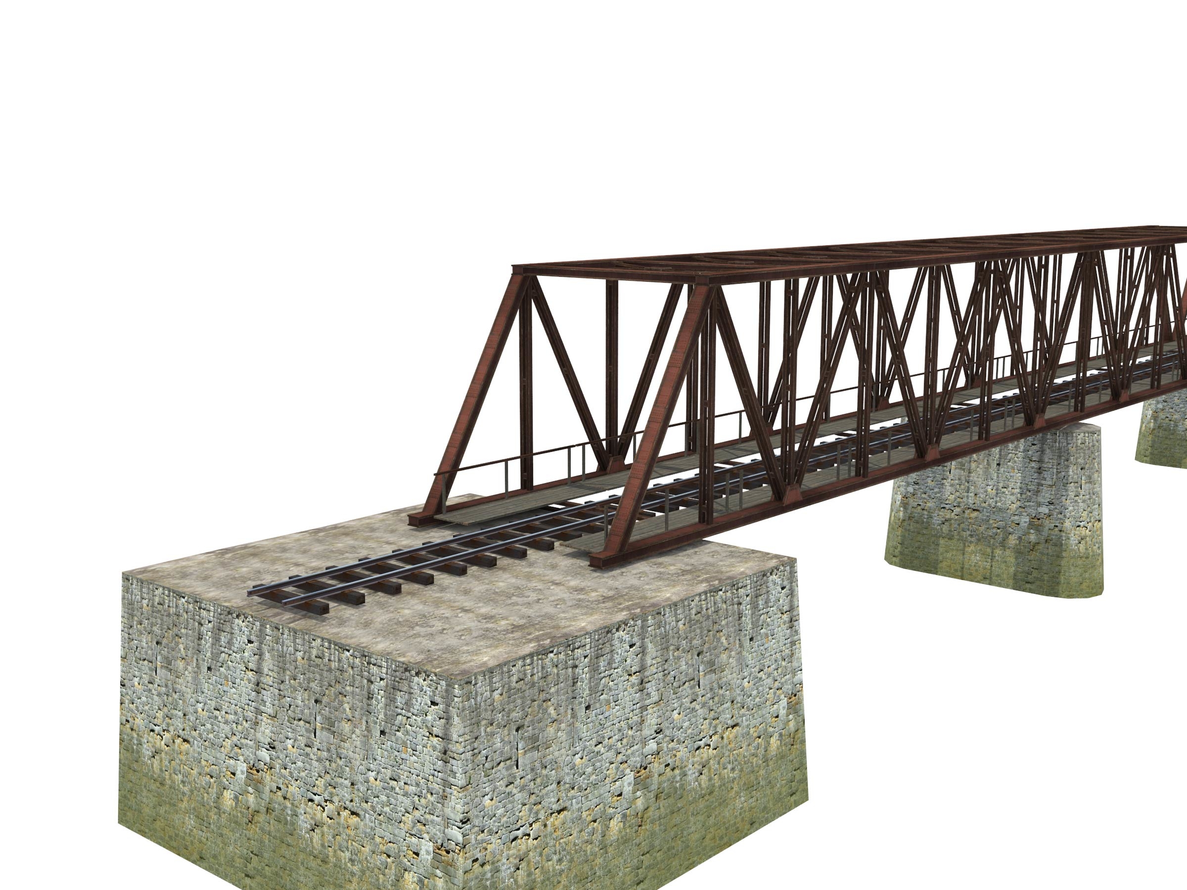 Bridge railway 3D model - TurboSquid 1321282