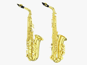 3D saxophone model