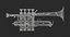 trumpet cornet flugelhorn 3D