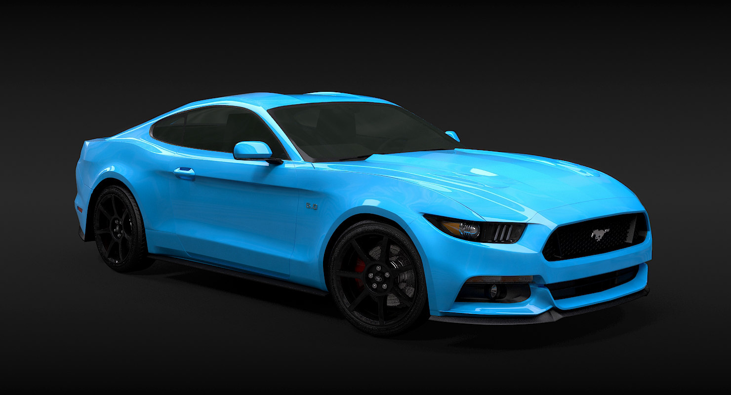 Mustang Gt 2017 Turbosquid 1321714 Mustang Gt 2017