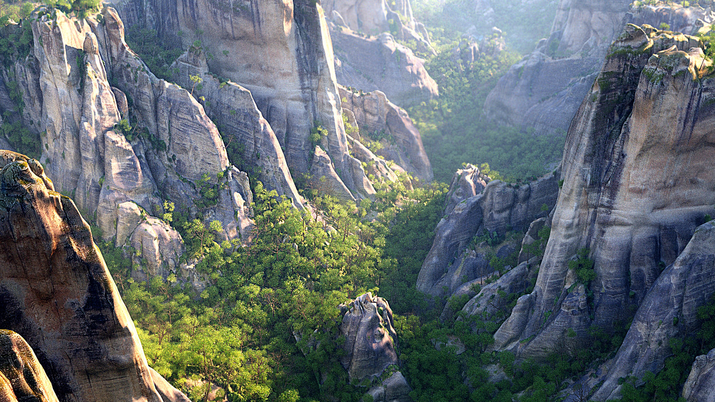Pandora Mountains Hd 3D Model TurboSquid 1321788