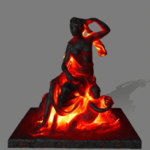 lava statue 3D model