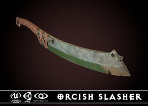 3D orcish slasher 1 model