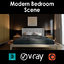3D model bedroom scene corona