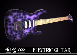3D electric guitar jackson dinky