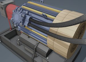 3D model powerfull russian pump type